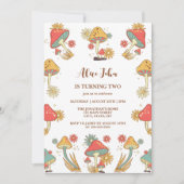 Groovy Psychedelic Mushroom Kids Verjaardag Kaart (Voorkant)