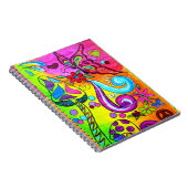 groovy psychedelic paddenstoel love notitieboek (Rechterzijde)