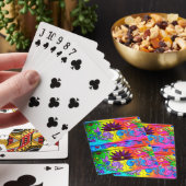 groovy psychedelic playing cards speelkaarten (Insitu)