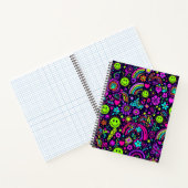 Groovy Psychedelic Smiley Face Notitieboek - Retro (Binnen)