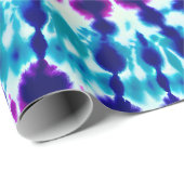 Groovy Psychedelic Spiral Tie Dye Batik Art Cadeaupapier (Rol Hoek)