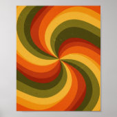 Groovy Psychedelic Swirl Print (Voorkant)