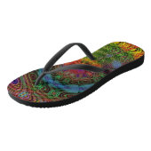 Groovy psychedelic teenslippers (Schuin)