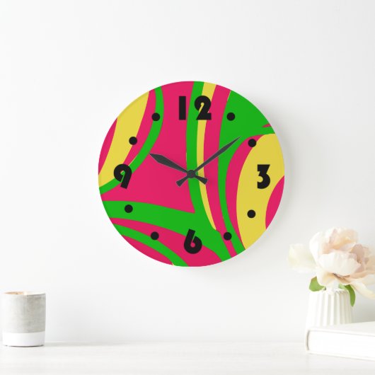 Groovy Psychedelic Wall klok (Huis)