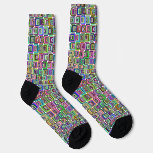 Groovy psychedelische hippie-stijl Thunder_Cove Sokken (Rechts)