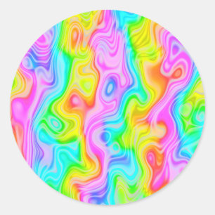 Groovy psychedelische Stickers