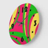 Groovy psychedelische wandklok (Hoek)