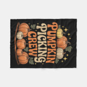 Groovy Pumpkin Cking Crew Matching Family Autumn F Fleece Deken (Voorkant (Horizontaal))