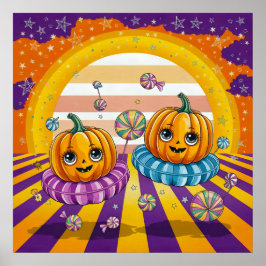 Groovy Pumpkin Fiesta Poster