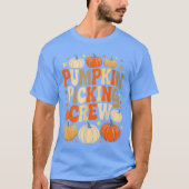 Groovy Pumpkin Picking Crew Matching Familyee Autu T-shirt (Voorkant)