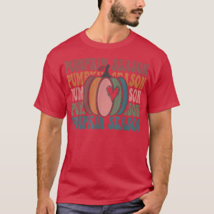 Groovy Pumpkin Seizoen Het is Herfst Y'all Autumn T-shirt