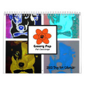 Groovy Pup 2013 Dog Art Calendar Kalender (Hoes)