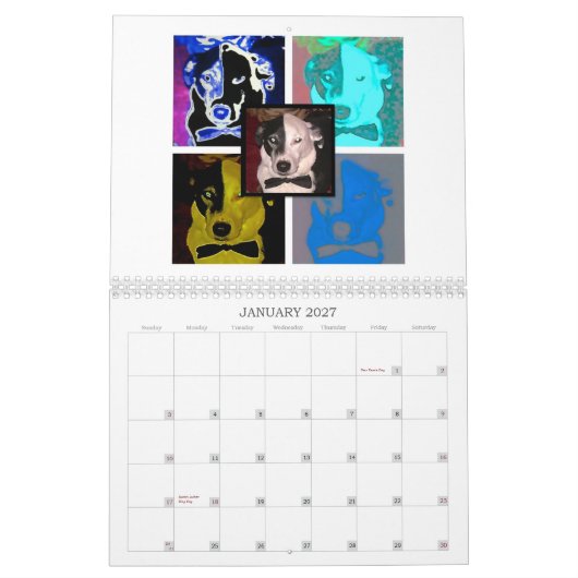 Groovy Pup 2013 Dog Art Calendar Kalender (Jan 2027)
