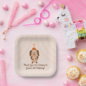 Groovy Puppy Birthday Party Papieren Bordje (Feest)