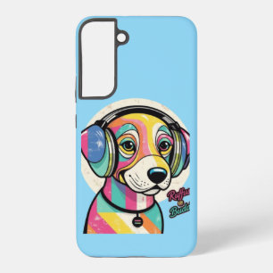 Groovy Puppy: een kleurrijke hond Samsung Galaxy Hoesje