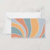 Groovy Raad eens hoeveel Retro Sunshine Baby showe Notitiekaartje (Achterkant)