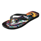 Groovy  Race Paard Pop Art Teenslippers (Schuin)