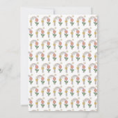 Groovy Rainbow | 2e verjaardag Kaart (Achterkant)