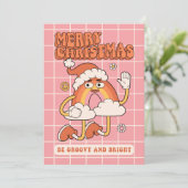 Groovy Rainbow Christmas - Wees helder en vrolijk Feestdagenkaart (Staand voorkant)