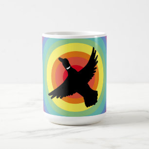 Groovy Rainbow Duck Koffiemok