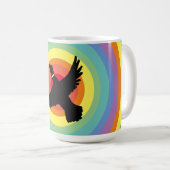 Groovy Rainbow Duck Koffiemok (Voorkant rechts)