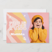 Groovy Rainbow Five is een Daisy-foto uit de jaren Kaart (Voorkant)