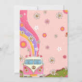 Groovy Rainbow Floral bedankje Kaart (Achterkant)