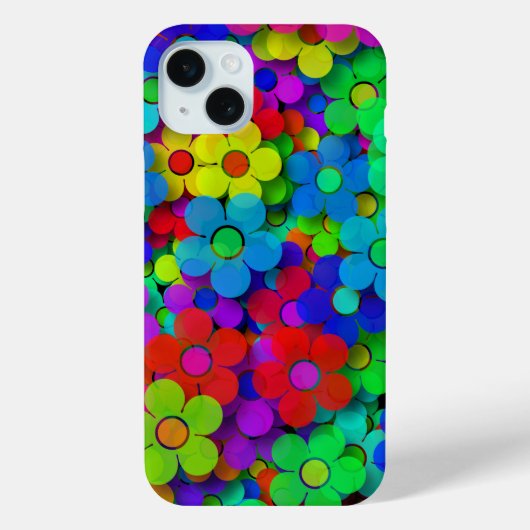 Groovy Rainbow Flowers Case-Mate iPhone Case (Achterkant)