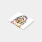 Groovy Rainbow Halloween Costume for Teacher Trick Post-it® Notes (Schuin)