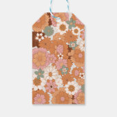 Groovy Rainbow Hippie Baby shower Favor Cadeau Lab Cadeaulabel (Achterkant)