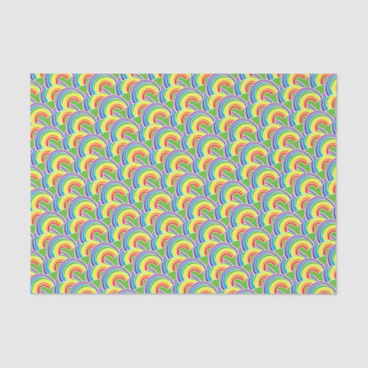 Groovy Rainbow Pattern Tissuepapier (Voorkant)