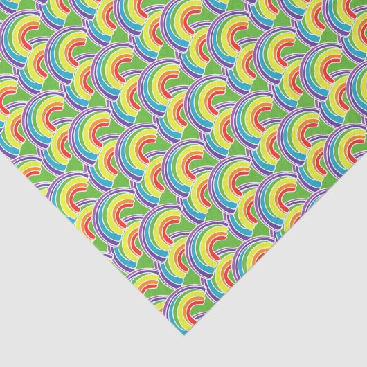 Groovy Rainbow Pattern Tissuepapier (Detail)