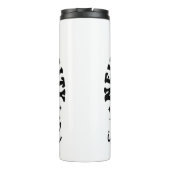 Groovy Rainbow Smiley Flower Neurodiversity Thermosbeker (Achterkant)