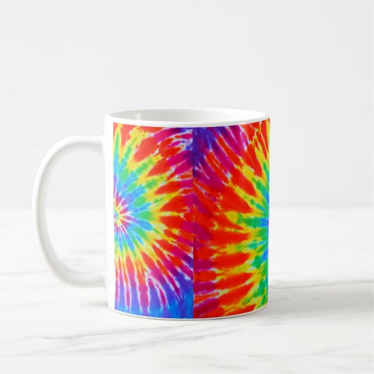Groovy Rainbow Spiral Stropdas-Dye Mok (Links)