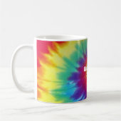 Groovy Rainbow Stropdas-Dye Hippie Koffiemok (Links)