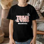 Groovy Rainbow Ten is een Vibe 60's retro daisy co T-shirt<br><div class="desc">groovy regenboog ten is een vibe 60's retro daisy cool modern elegant leuk 10e verjaardag party decor T-Shirt.</div>