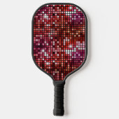 Groovy Red Disco Ball Retro 70's Pickleball Paddle (Achterkant)