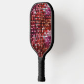 Groovy Red Disco Ball Retro 70's Pickleball Paddle (Links)