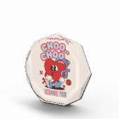 Groovy Red Heart Choo Choo Kies voor jou Valentijn Fotoblokken (Rechts)