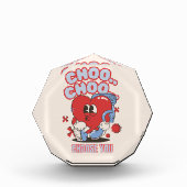 Groovy Red Heart Choo Choo Kies voor jou Valentijn Fotoblokken (Voorkant)