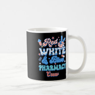 Groovy Red White Blue Pharmacy Crew Apotheker 4e Koffiemok