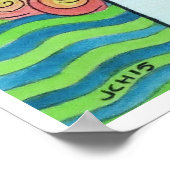 Groovy Redhead Ginger Meisje Poster (Hoek)