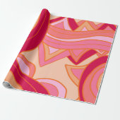 Groovy Reds Cadeaupapier (Uitgerold)