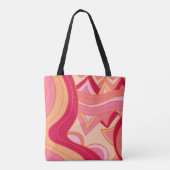 Groovy Reds Tote Bag (Achterkant)