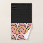 Groovy Regenbogen Oranje Roze Patroon Bad Handdoek (Handdoek)
