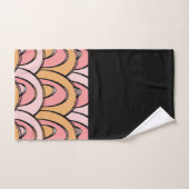 Groovy Regenbogen Oranje Roze Patroon Bad Handdoek (Handdoek)