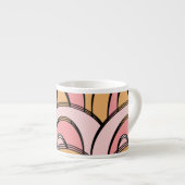 Groovy Regenbogen Oranje Roze Patroon Espresso Kop (Voorkant rechts)
