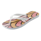 Groovy Regenbogen Oranje Roze Patroon Teenslippers (Schuin)