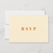 Groovy Regenboog 1970s Stijl Boho Madeliefjes Brui RSVP Kaartje (Achterkant)