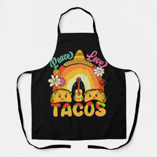 Groovy Regenboog Festival Mexicaanse Food Lover Pe Schort